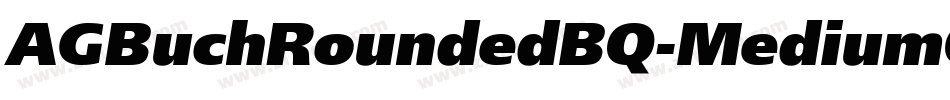 AGBuchRoundedBQ-MediumOutline字体转换