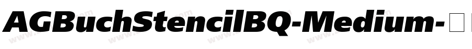 AGBuchStencilBQ-Medium字体转换