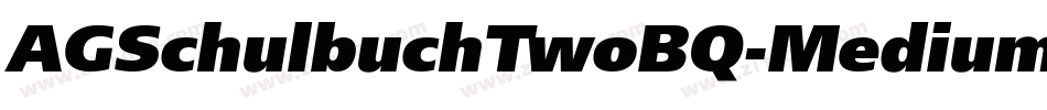 AGSchulbuchTwoBQ-Medium字体转换