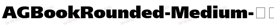 AGBookRounded-Medium字体转换
