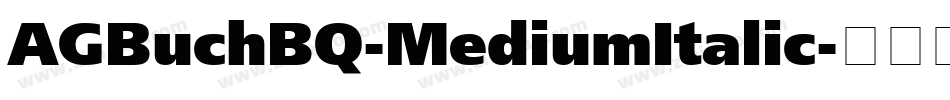 AGBuchBQ-MediumItalic字体转换