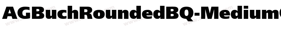 AGBuchRoundedBQ-MediumOutline字体转换
