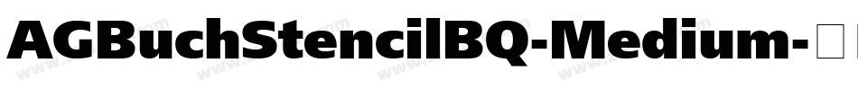 AGBuchStencilBQ-Medium字体转换