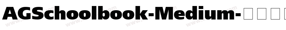 AGSchoolbook-Medium字体转换