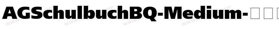 AGSchulbuchBQ-Medium字体转换