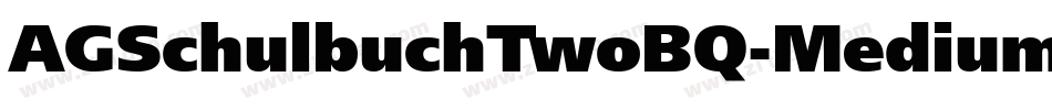 AGSchulbuchTwoBQ-Medium字体转换