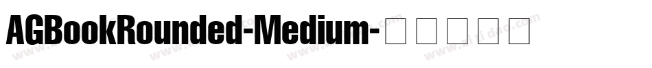 AGBookRounded-Medium字体转换