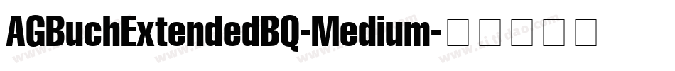 AGBuchExtendedBQ-Medium字体转换