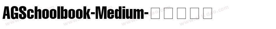 AGSchoolbook-Medium字体转换