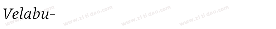 Velabu字体转换