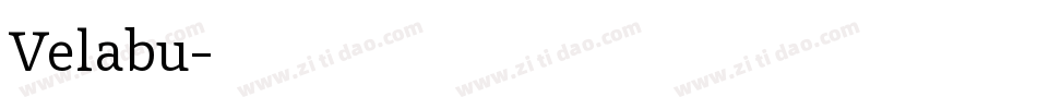 Velabu字体转换