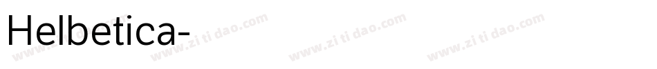 Helbetica字体转换