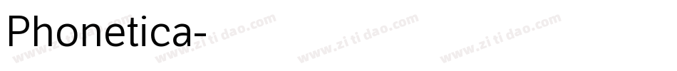 Phonetica字体转换