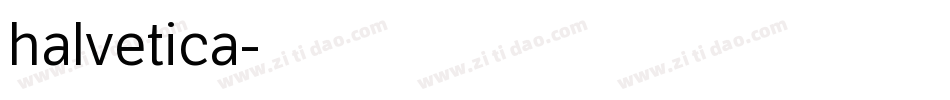 halvetica字体转换