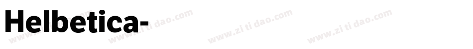 Helbetica字体转换