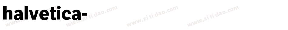 halvetica字体转换