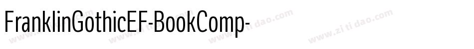 FranklinGothicEF-BookComp字体转换