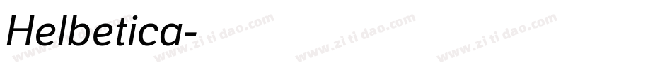 Helbetica字体转换