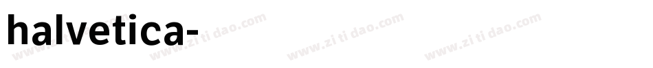 halvetica字体转换