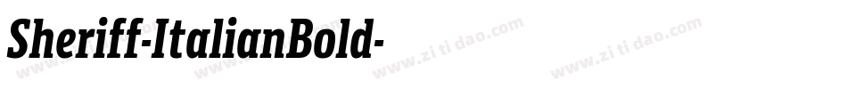 Sheriff-ItalianBold字体转换