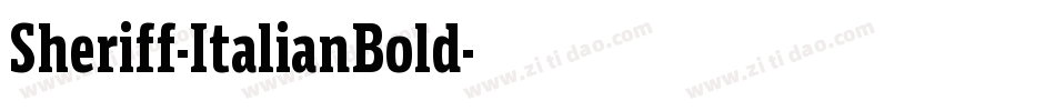 Sheriff-ItalianBold字体转换