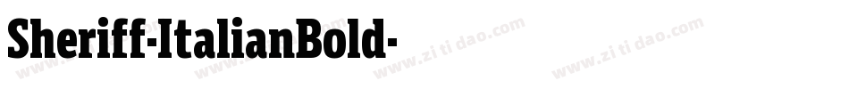 Sheriff-ItalianBold字体转换