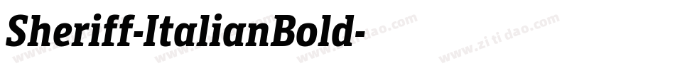 Sheriff-ItalianBold字体转换 Sheriff-ItalianBold字体转换