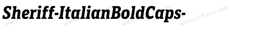 Sheriff-ItalianBoldCaps字体转换