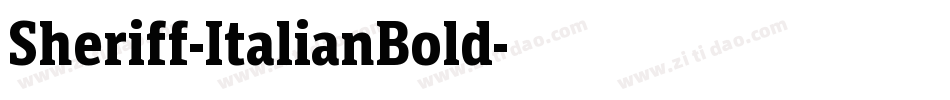 Sheriff-ItalianBold字体转换