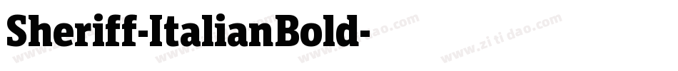 Sheriff-ItalianBold字体转换 Sheriff-ItalianBold字体转换