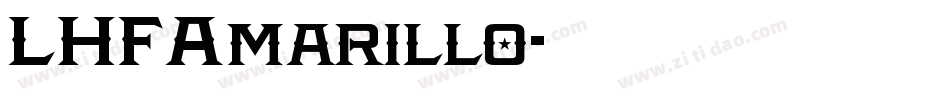 LHFAmarillo字体转换