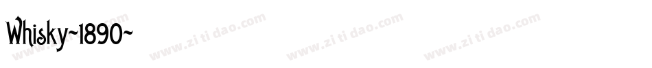Whisky-1890字体转换