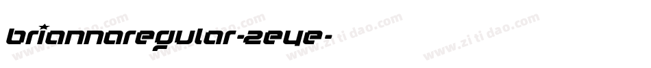 BriannaRegular-2eye字体转换