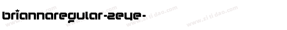 BriannaRegular-2eye字体转换