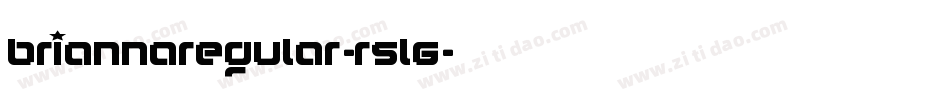 BriannaRegular-R5l6字体转换