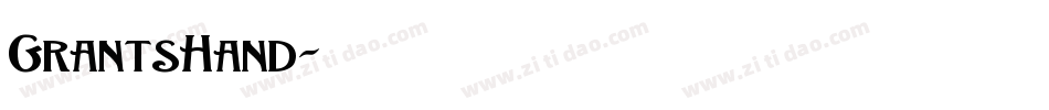 GrantsHand字体转换