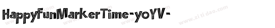 HappyFunMarkerTime-yoYV字体转换
