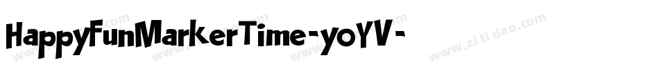 HappyFunMarkerTime-yoYV字体转换