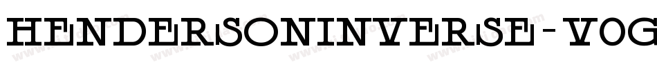 HendersonInverse-v0gL字体转换