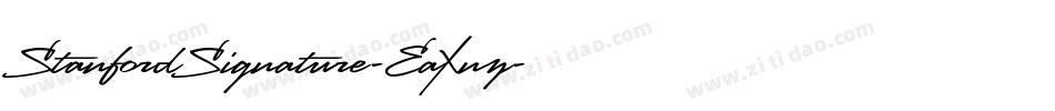 StanfordSignature-EaXnz字体转换