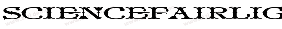 ScienceFairLightItalic-jApl字体转换