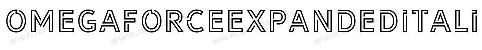 OmegaforceExpandedItalic-Z3am字体转换