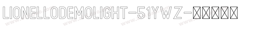 LionelloDemoLight-51ywZ字体转换