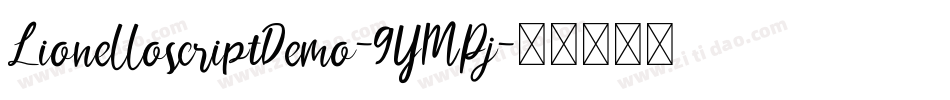 LionelloscriptDemo-9YMPj字体转换