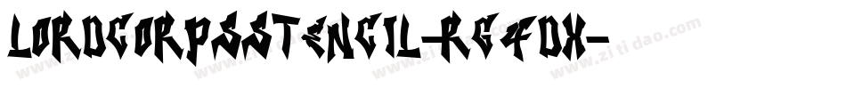 LordcorpsStencil-rg4dx字体转换