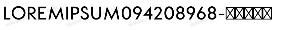 loremipsum094208968字体转换