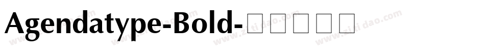 Agendatype-Bold字体转换