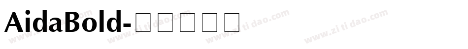 AidaBold字体转换