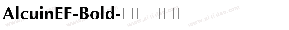 AlcuinEF-Bold字体转换