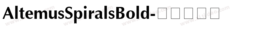 AltemusSpiralsBold字体转换